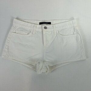 J Brand White Denim Shorts - Stylish Summer Essential for Your Wardrobe